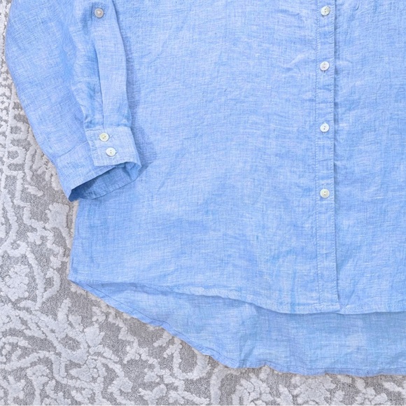 C&C California 100% Linen Roll-Tab Shirt - Picture 5 of 10